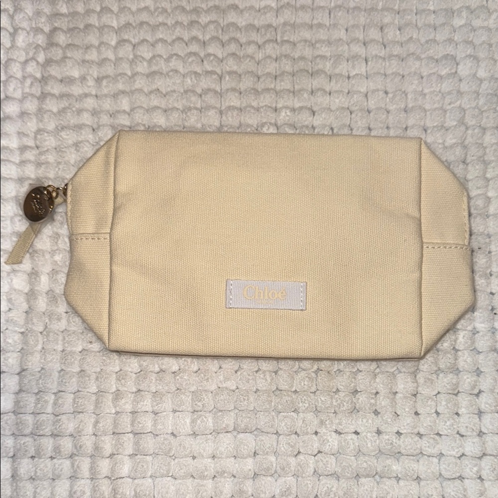 Cream Canvas Pouch